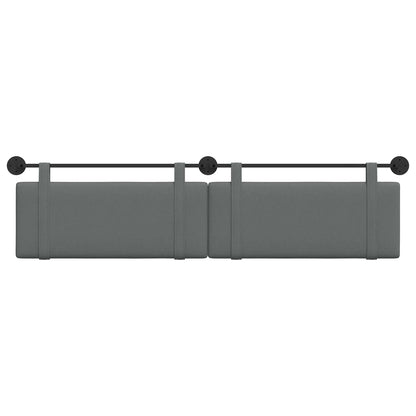 Hangend Hoofdeinde Effen Donkergrijs 210 x 55 x 5 cm Stof