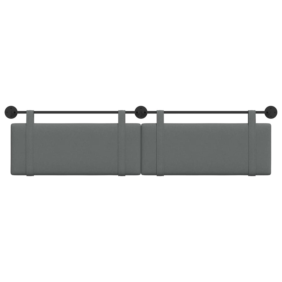 Hangend Hoofdeinde Effen Donkergrijs 210 x 55 x 5 cm Stof