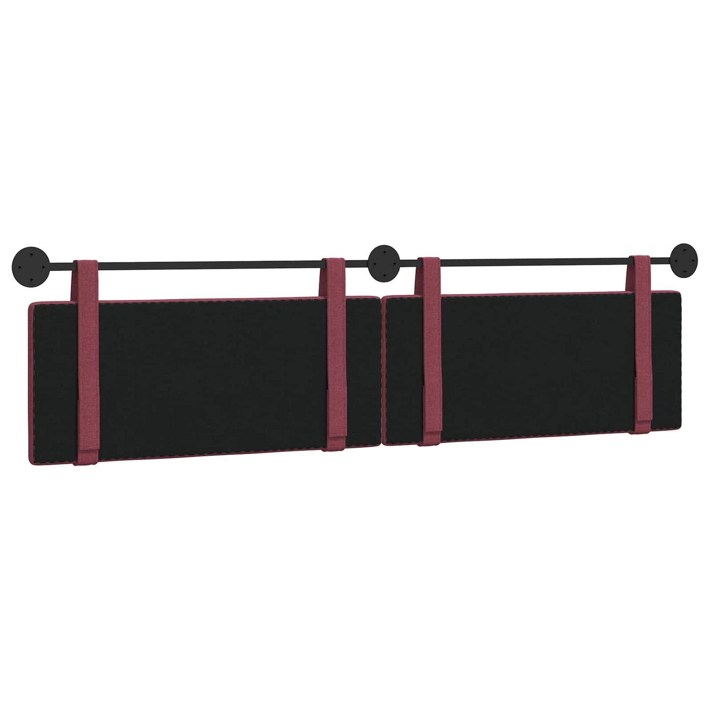 Hangend Hoofdeinde Wandgemonteerd Wijnrood 210 x 55 x 5 cm Stof