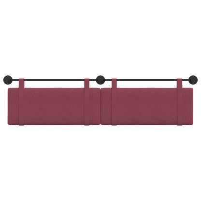 Hangend Hoofdeinde Wandgemonteerd Wijnrood 210 x 55 x 5 cm Stof