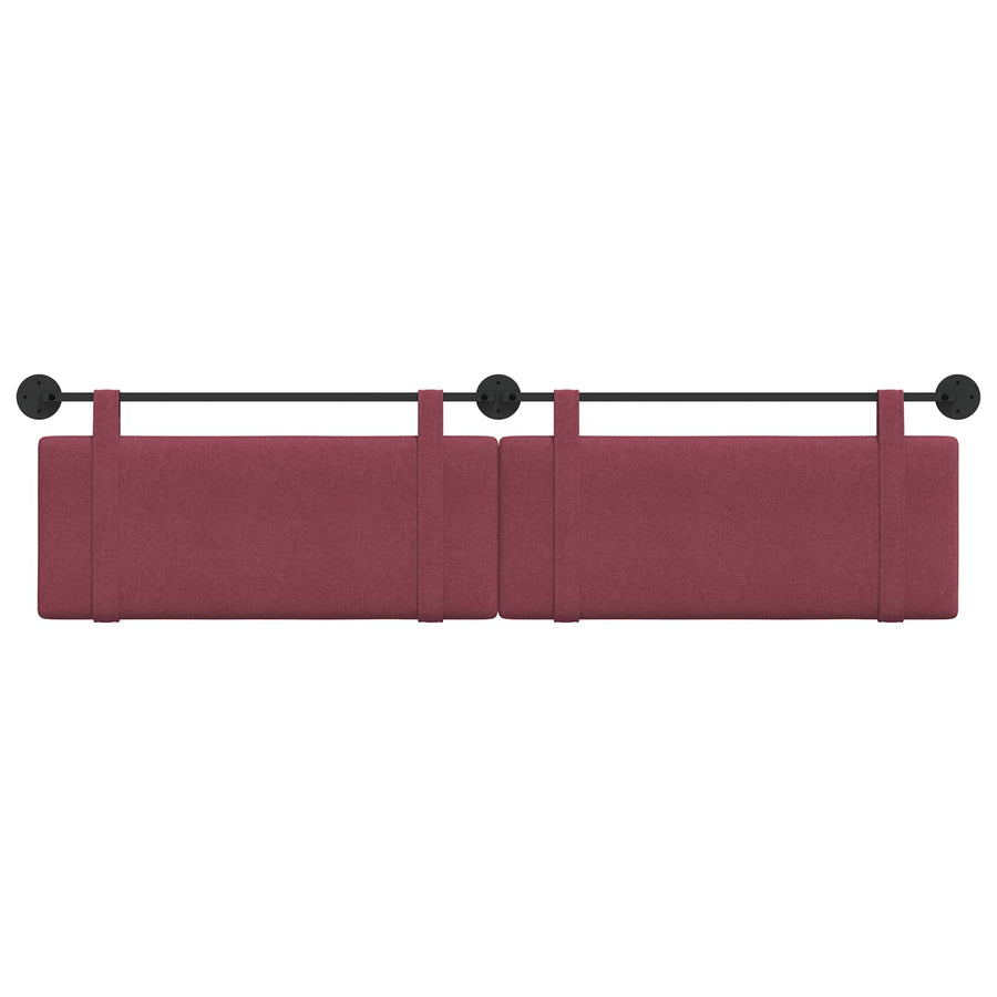 Hangend Hoofdeinde Wandgemonteerd Wijnrood 210 x 55 x 5 cm Stof