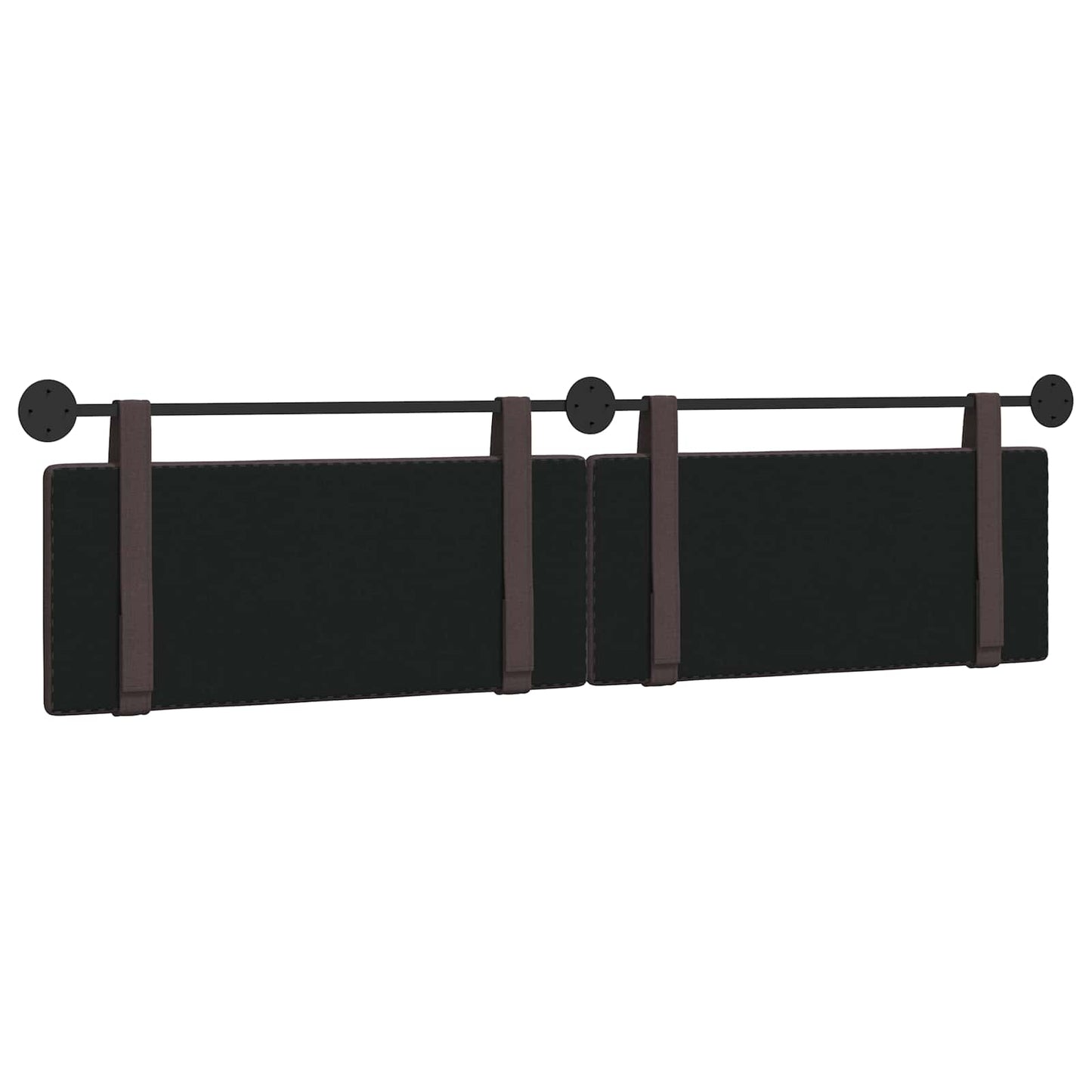Hangend Hoofdeinde Effen Donkerbruin 210 x 55 x 5 cm Stof