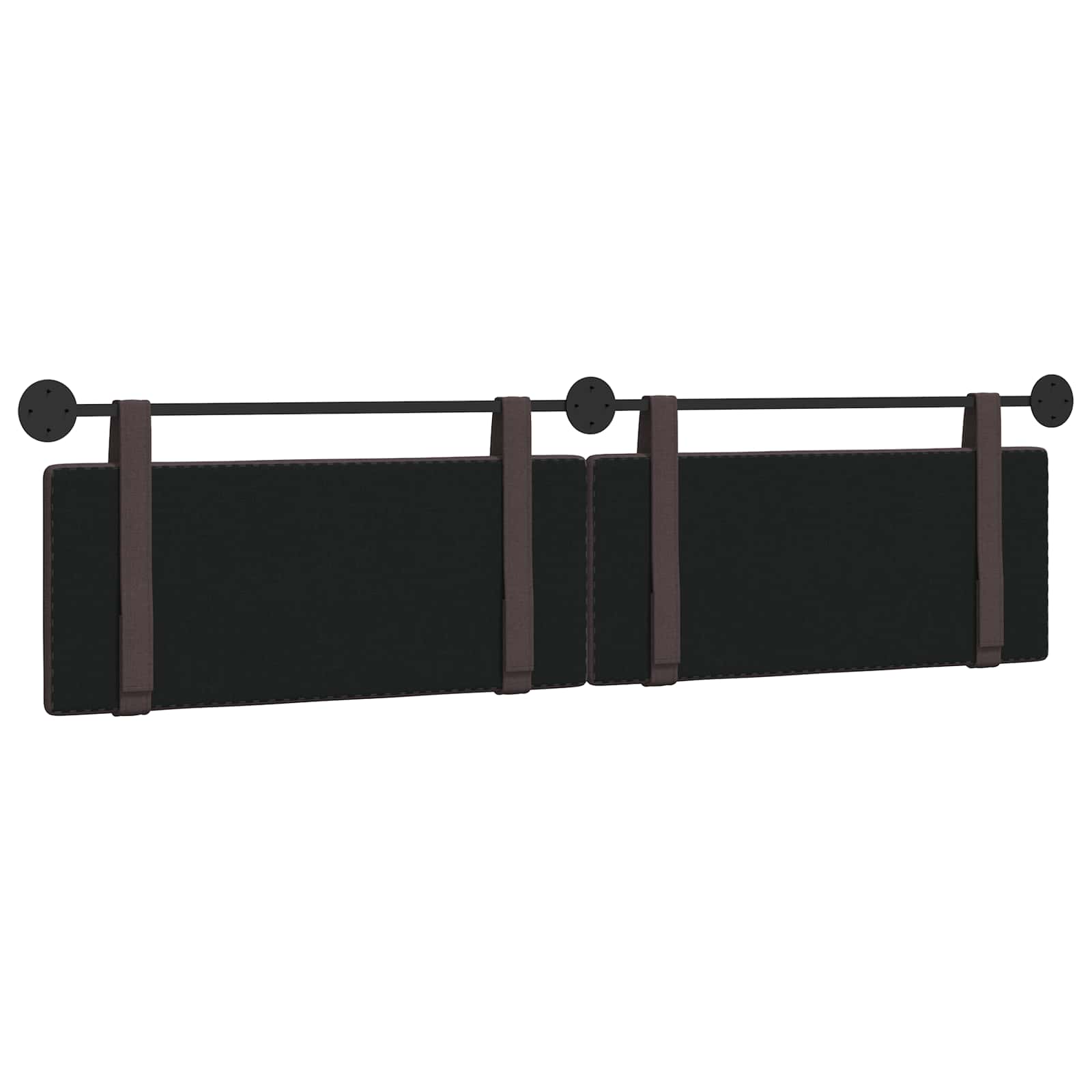 Hangend Hoofdeinde Effen Donkerbruin 210 x 55 x 5 cm Stof