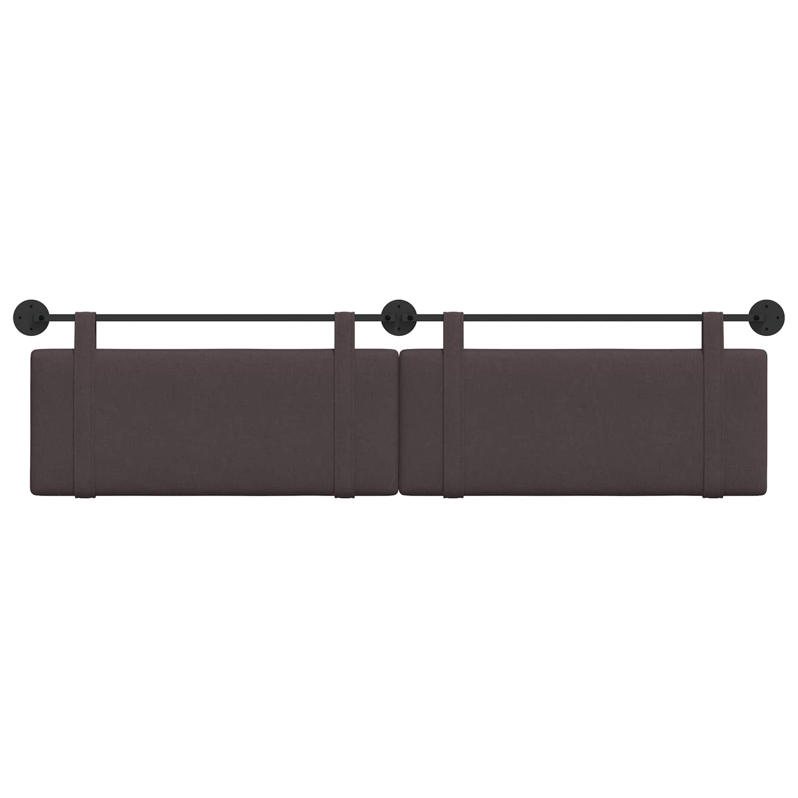 Hangend Hoofdeinde Effen Donkerbruin 210 x 55 x 5 cm Stof