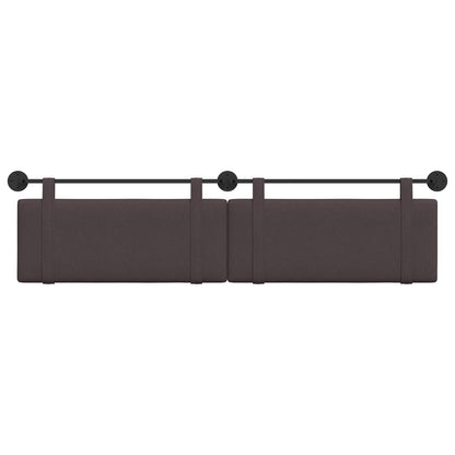 Hangend Hoofdeinde Effen Donkerbruin 210 x 55 x 5 cm Stof