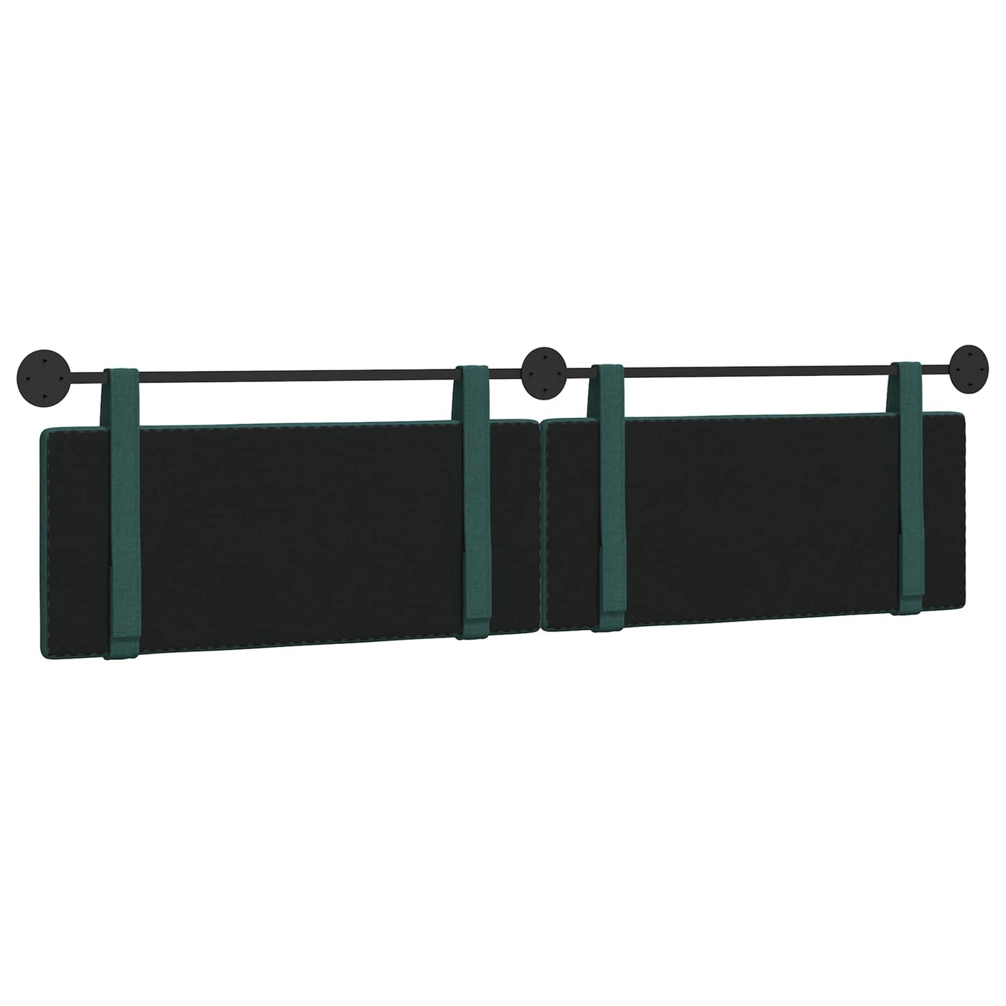 Hangend Hoofdeinde Effen Donkergroen 210 x 55 x 5 cm Stof