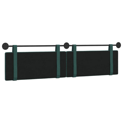 Hangend Hoofdeinde Effen Donkergroen 210 x 55 x 5 cm Stof