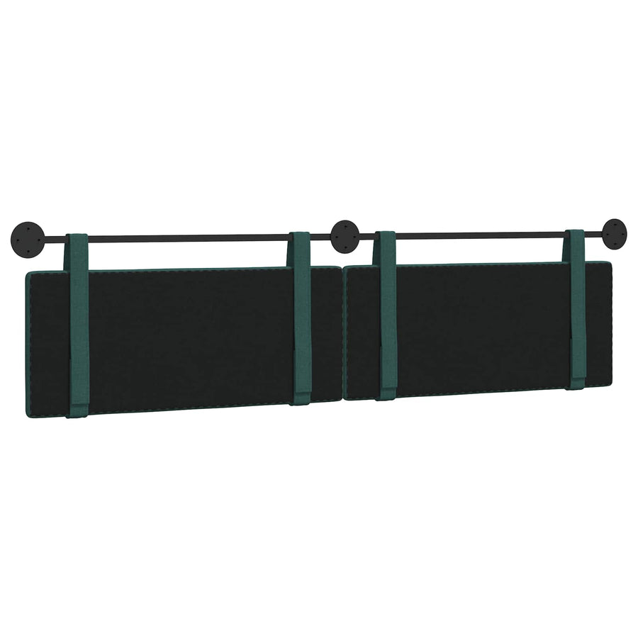 Hangend Hoofdeinde Effen Donkergroen 210 x 55 x 5 cm Stof