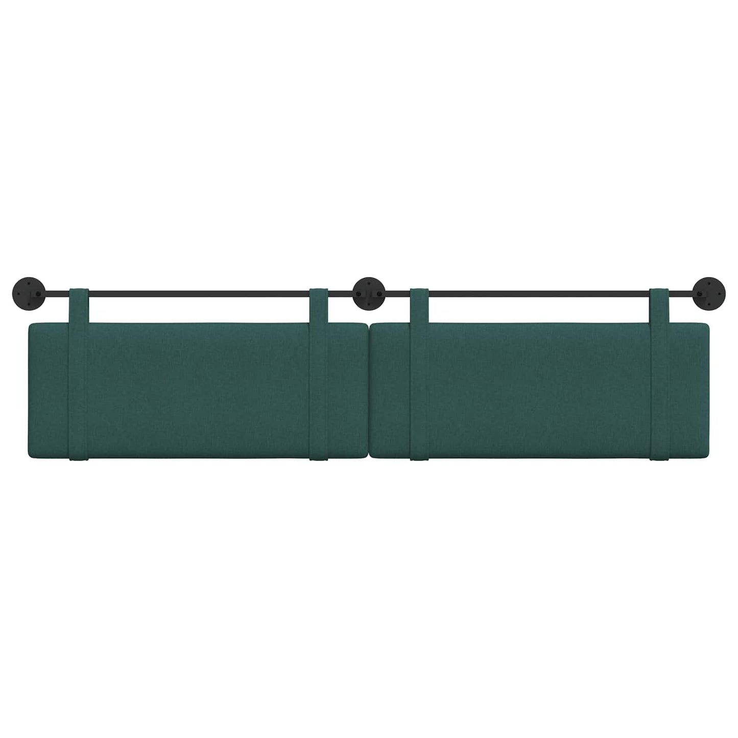 Hangend Hoofdeinde Effen Donkergroen 210 x 55 x 5 cm Stof