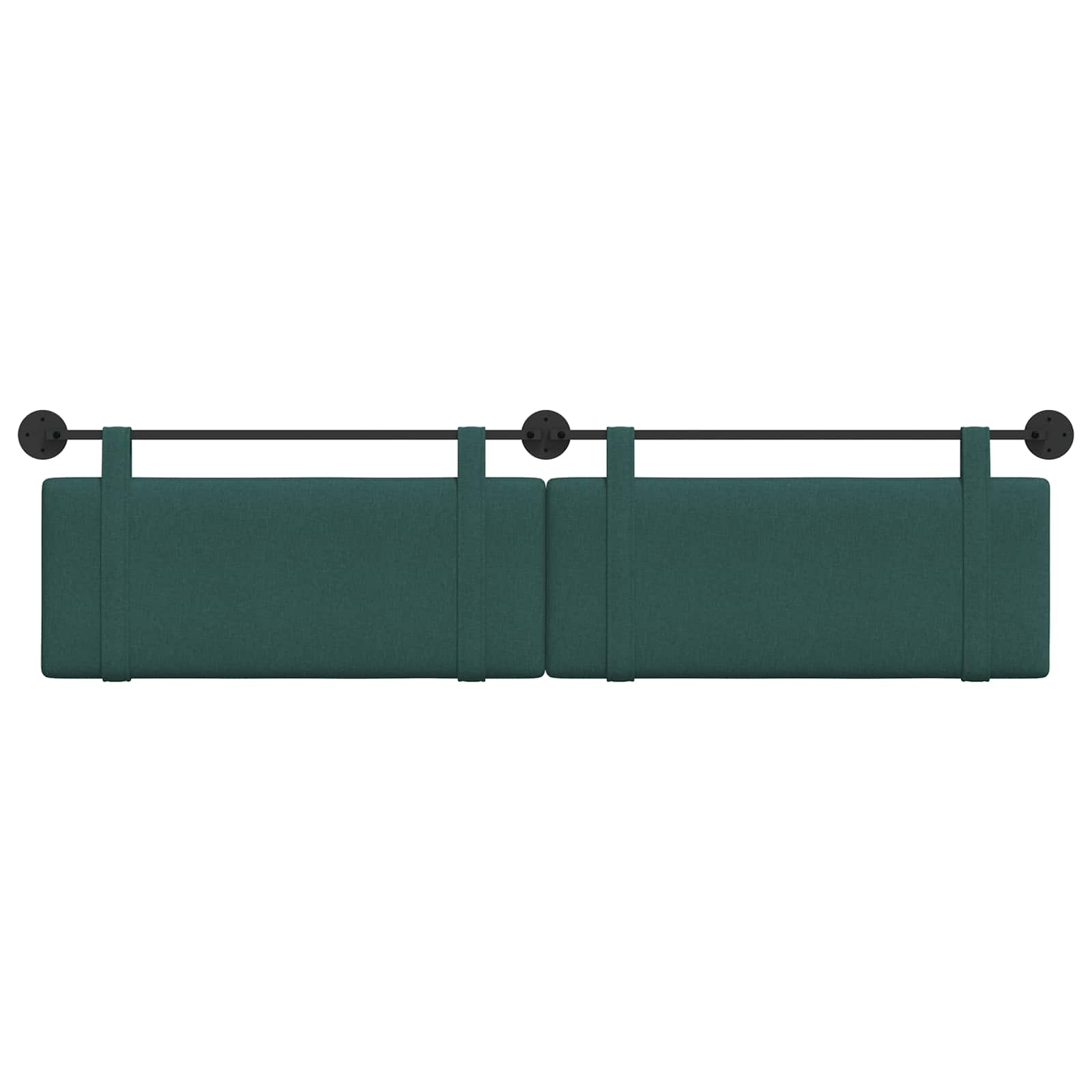 Hangend Hoofdeinde Effen Donkergroen 210 x 55 x 5 cm Stof