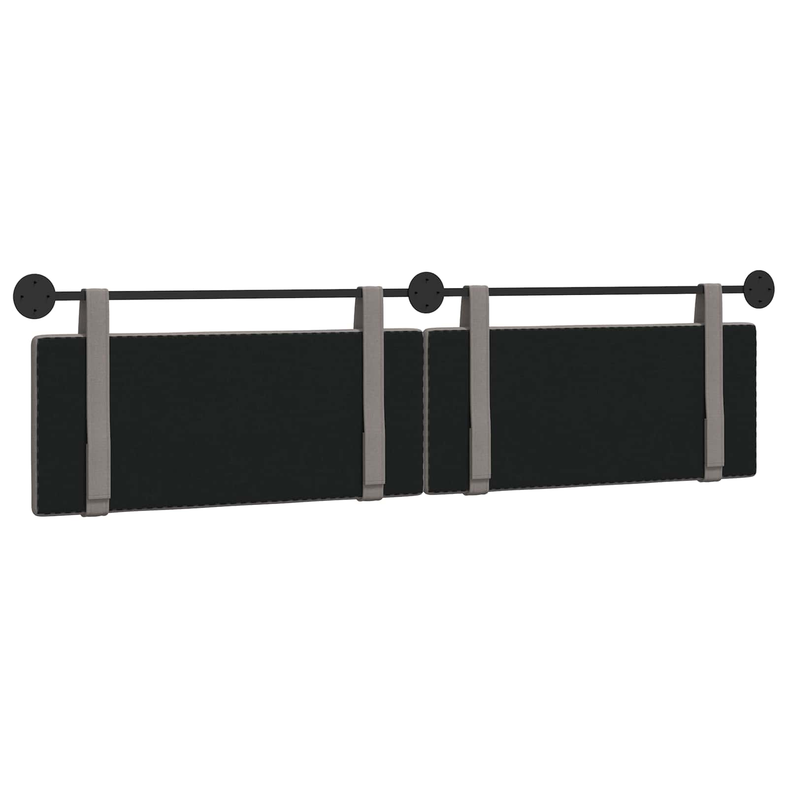 Hangend Hoofdeinde Wandgemonteerd Taupe 210 x 55 x 5 cm Stof