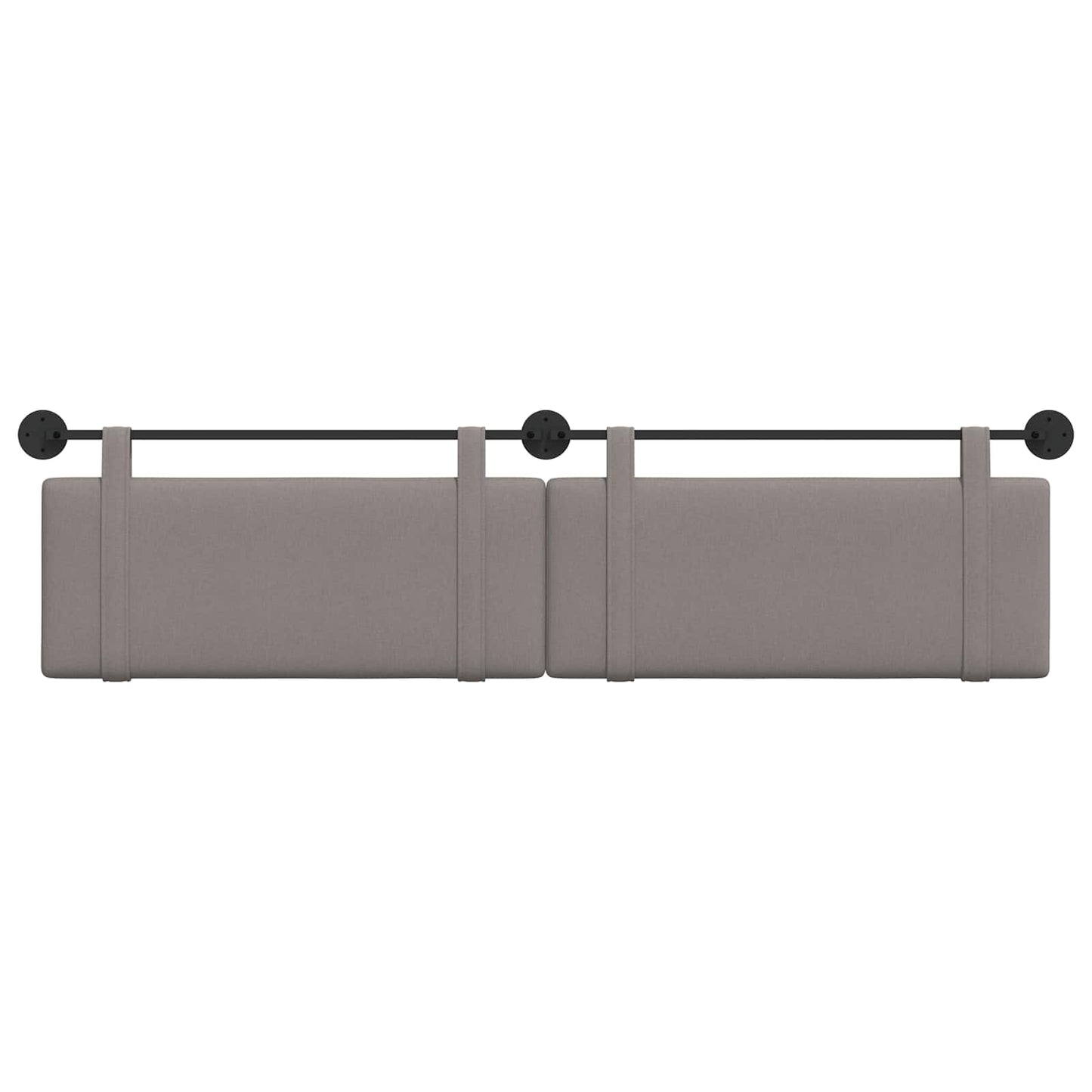 Hangend Hoofdeinde Wandgemonteerd Taupe 210 x 55 x 5 cm Stof