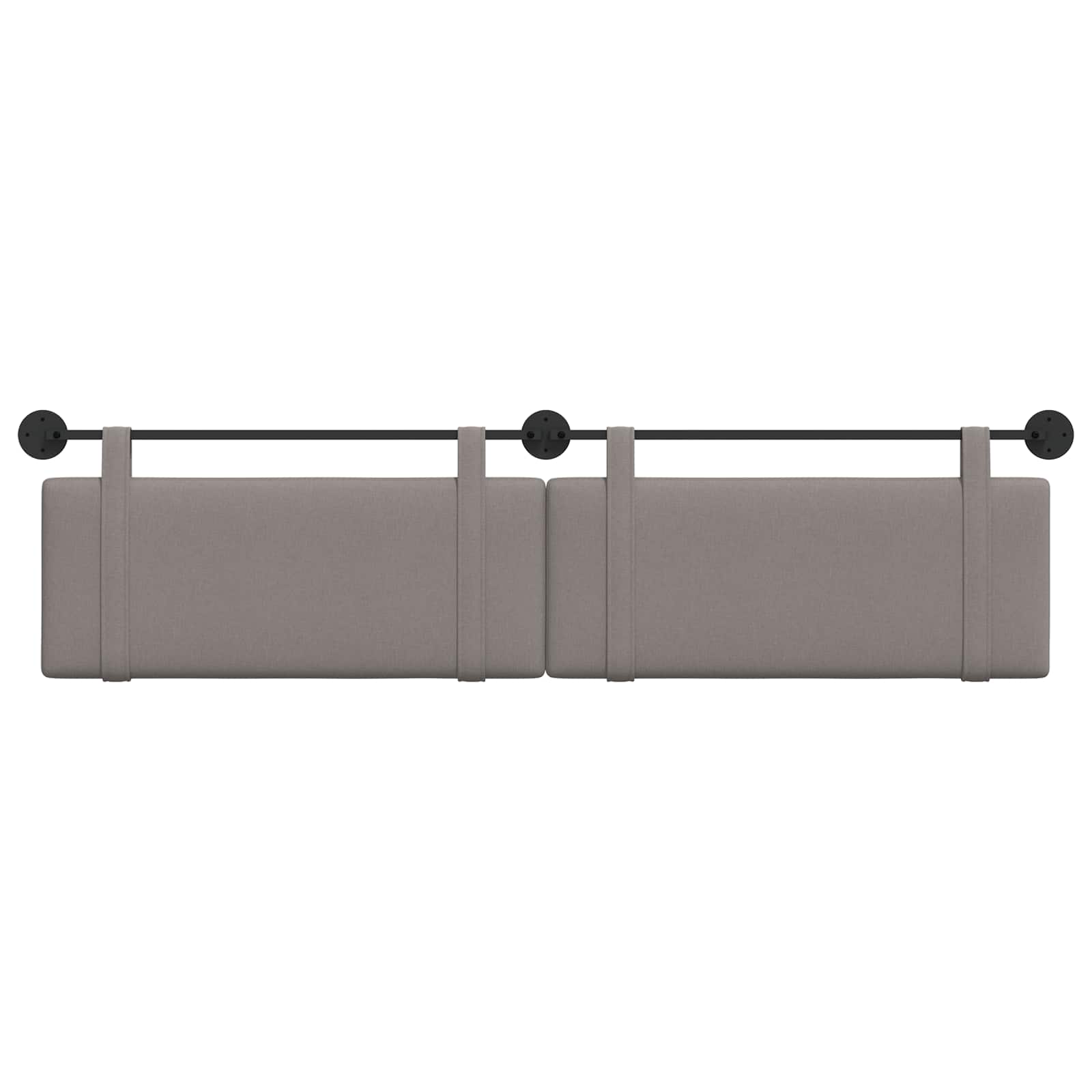 Hangend Hoofdeinde Wandgemonteerd Taupe 210 x 55 x 5 cm Stof