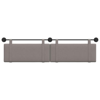 Hangend Hoofdeinde Wandgemonteerd Taupe 210 x 55 x 5 cm Stof
