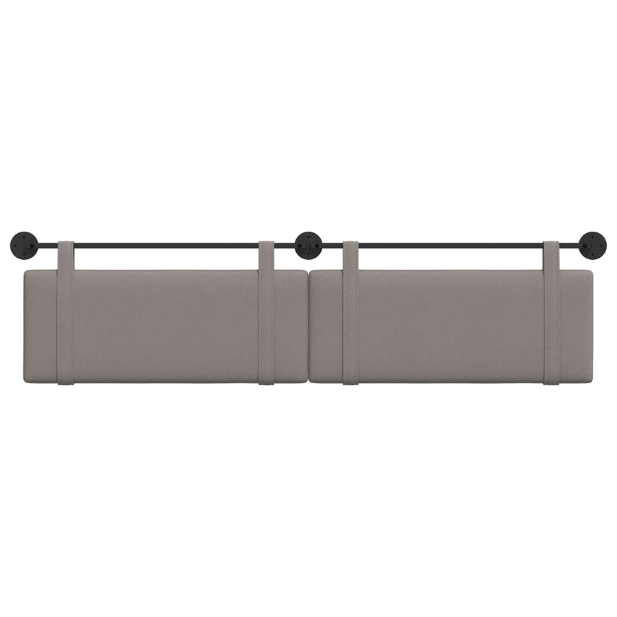 Hangend Hoofdeinde Wandgemonteerd Taupe 210 x 55 x 5 cm Stof