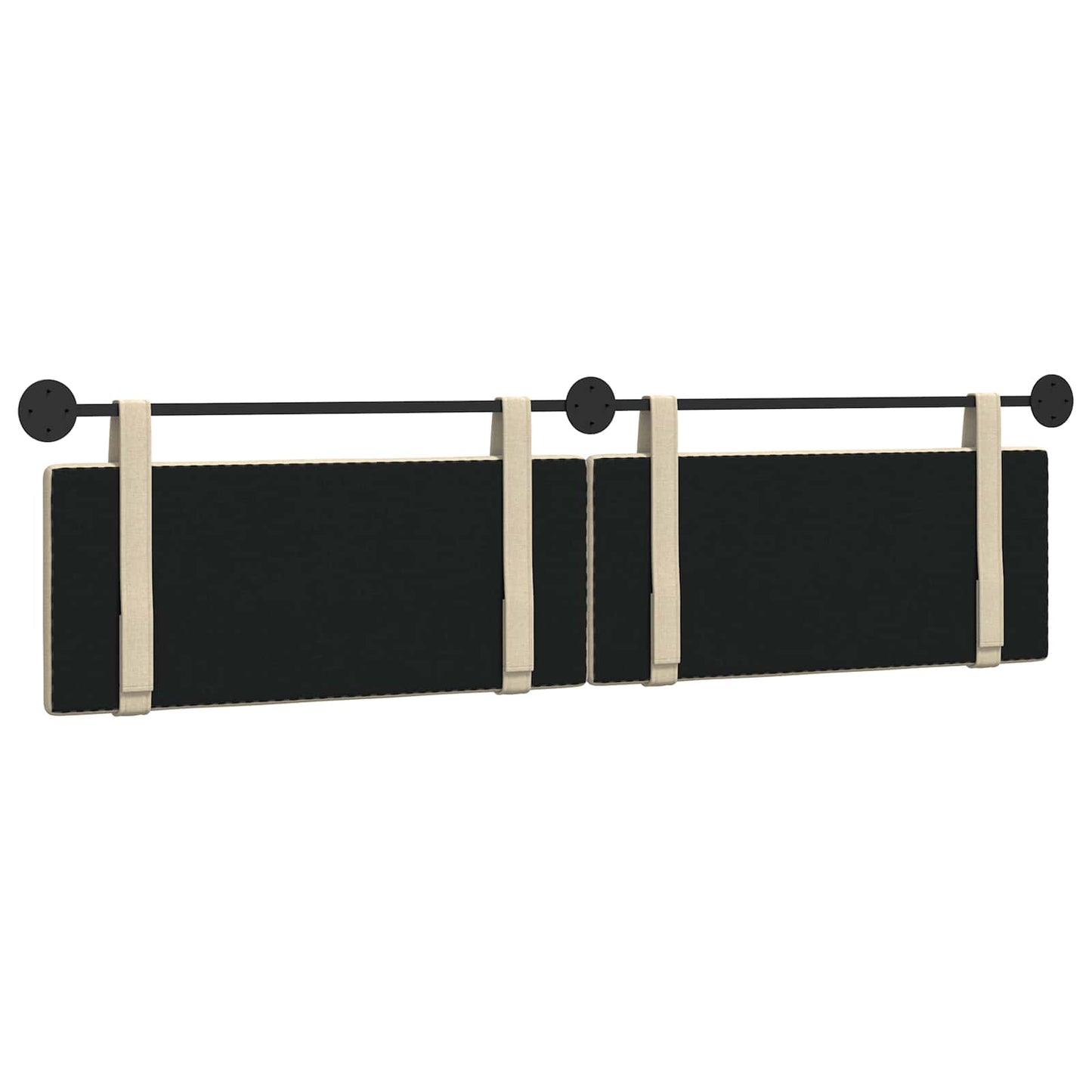 Hangend Hoofdeinde Wandgemonteerd Crème 210 x 55 x 5 cm Stof