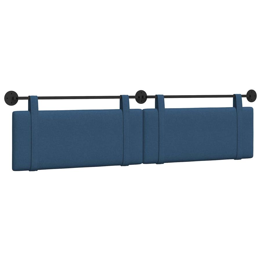 Hangend Hoofdeinde Wandgemonteerd Blauw 210 x 55 x 5 cm Stof