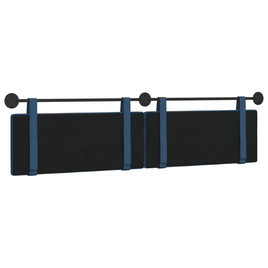 Hangend Hoofdeinde Wandgemonteerd Blauw 210 x 55 x 5 cm Stof
