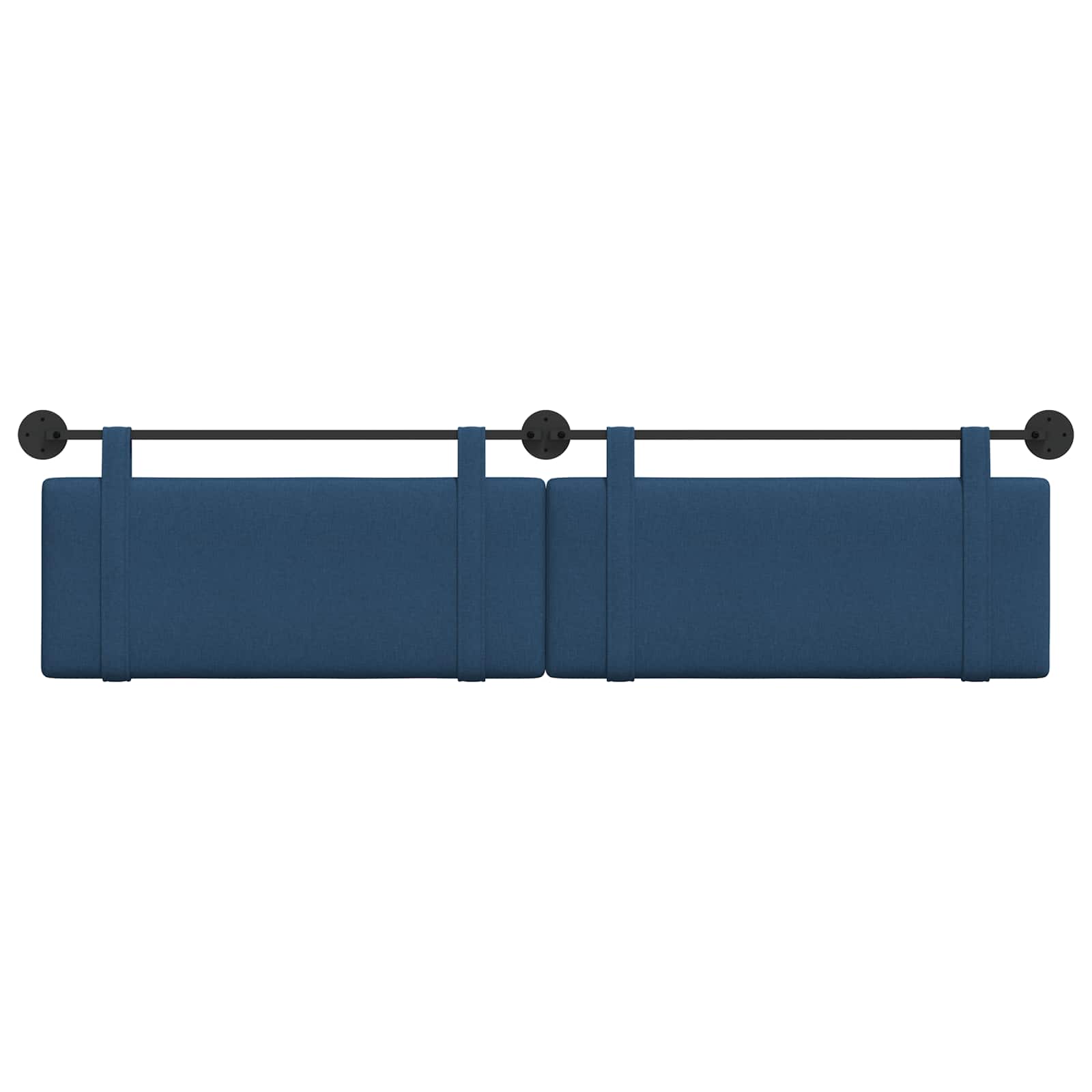 Hangend Hoofdeinde Wandgemonteerd Blauw 210 x 55 x 5 cm Stof