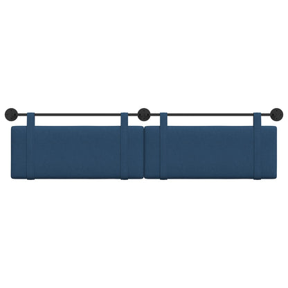 Hangend Hoofdeinde Wandgemonteerd Blauw 210 x 55 x 5 cm Stof