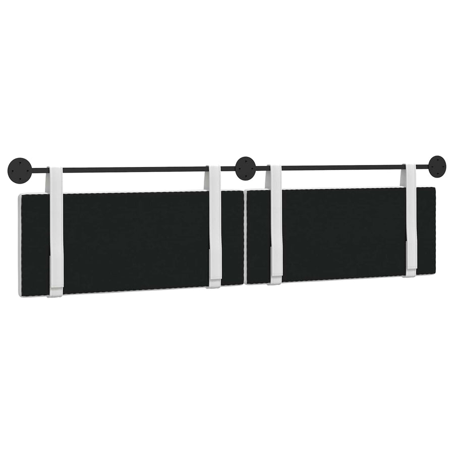 Hangend Hoofdeinde Wandgemonteerd Wit 210 x 55 x 5 cm Stof