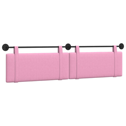 Hangend Hoofdeinde Wandgemonteerd Roze 210 x 55 x 5 cm Stof