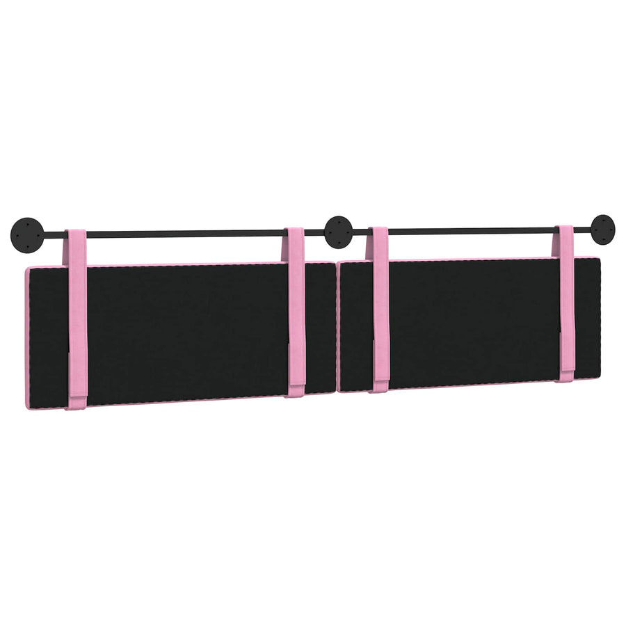 Hangend Hoofdeinde Wandgemonteerd Roze 210 x 55 x 5 cm Stof