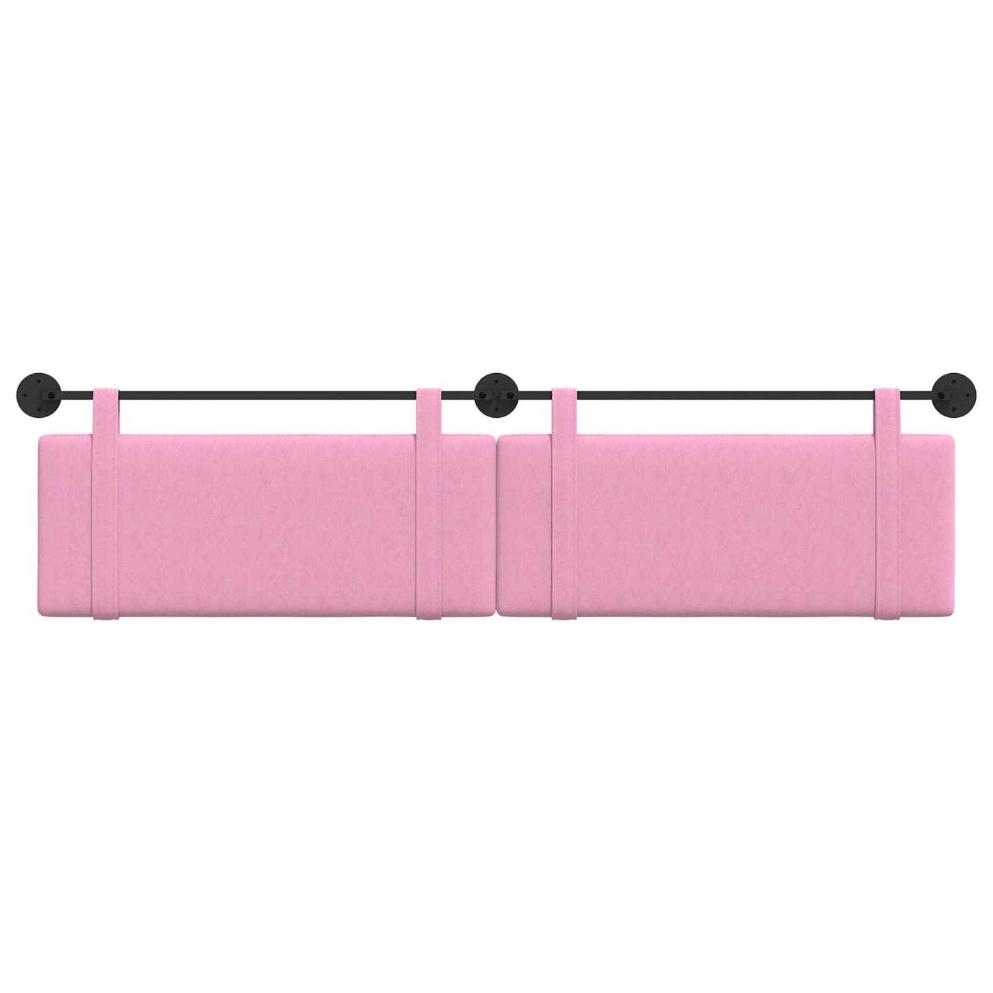 Hangend Hoofdeinde Wandgemonteerd Roze 210 x 55 x 5 cm Stof