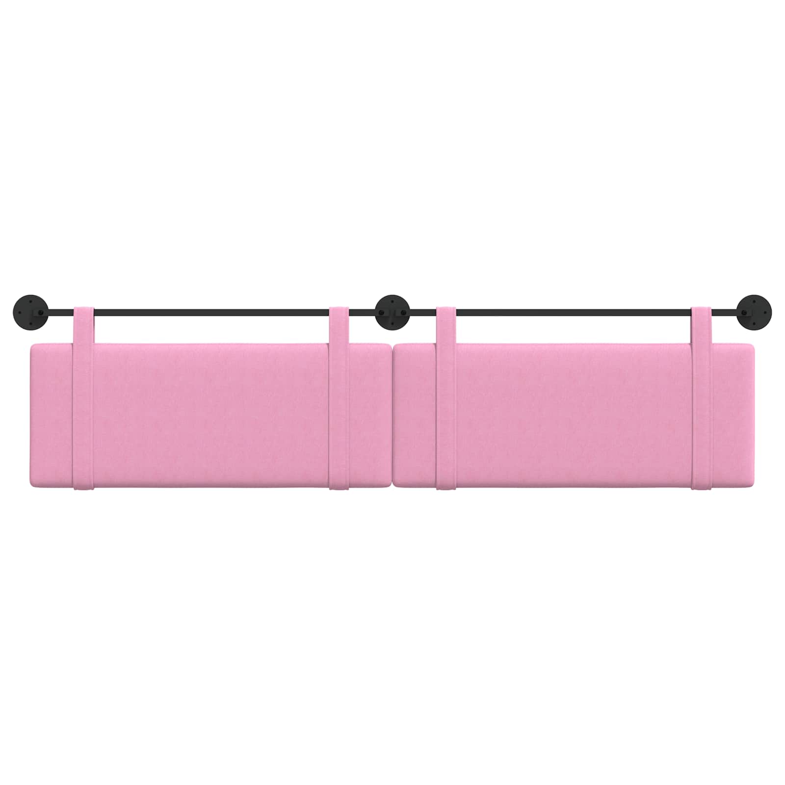 Hangend Hoofdeinde Wandgemonteerd Roze 210 x 55 x 5 cm Stof