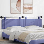 Hangend hoofdeinde jeansblauw 210x55x5 cm stof