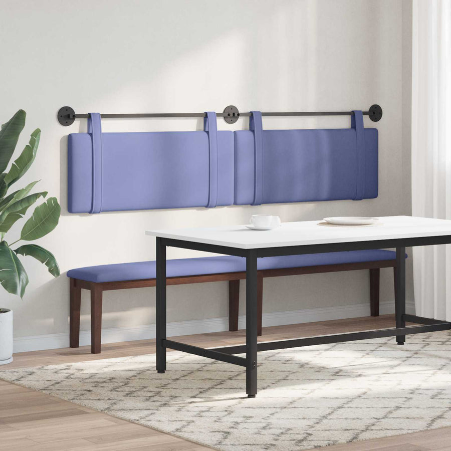 Hangend Hoofdeinde Effen Jeans Blauw 210 x 55 x 5 cm Stof
