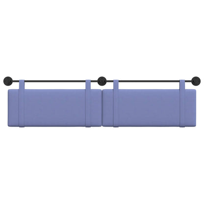 Hangend Hoofdeinde Effen Jeans Blauw 210 x 55 x 5 cm Stof