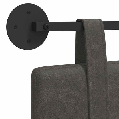 Hangend Hoofdeinde Effen Zwart 210 x 55 x 5 cm Antiek PU