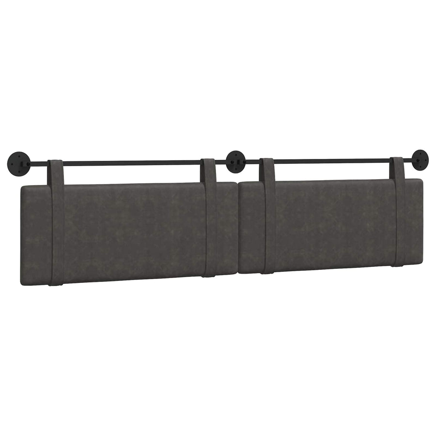 Hangend Hoofdeinde Effen Zwart 210 x 55 x 5 cm Antiek PU