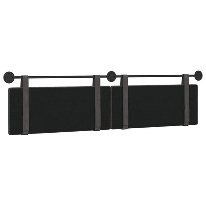 Hangend Hoofdeinde Effen Zwart 210 x 55 x 5 cm Antiek PU