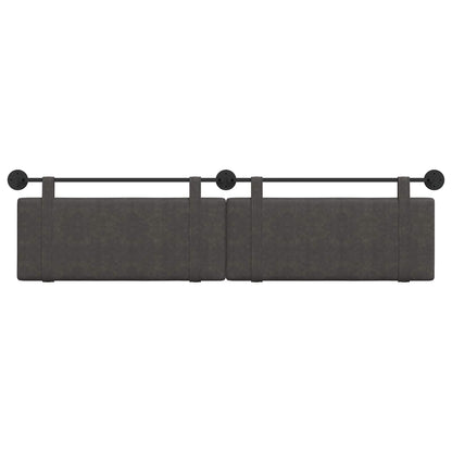 Hangend Hoofdeinde Effen Zwart 210 x 55 x 5 cm Antiek PU