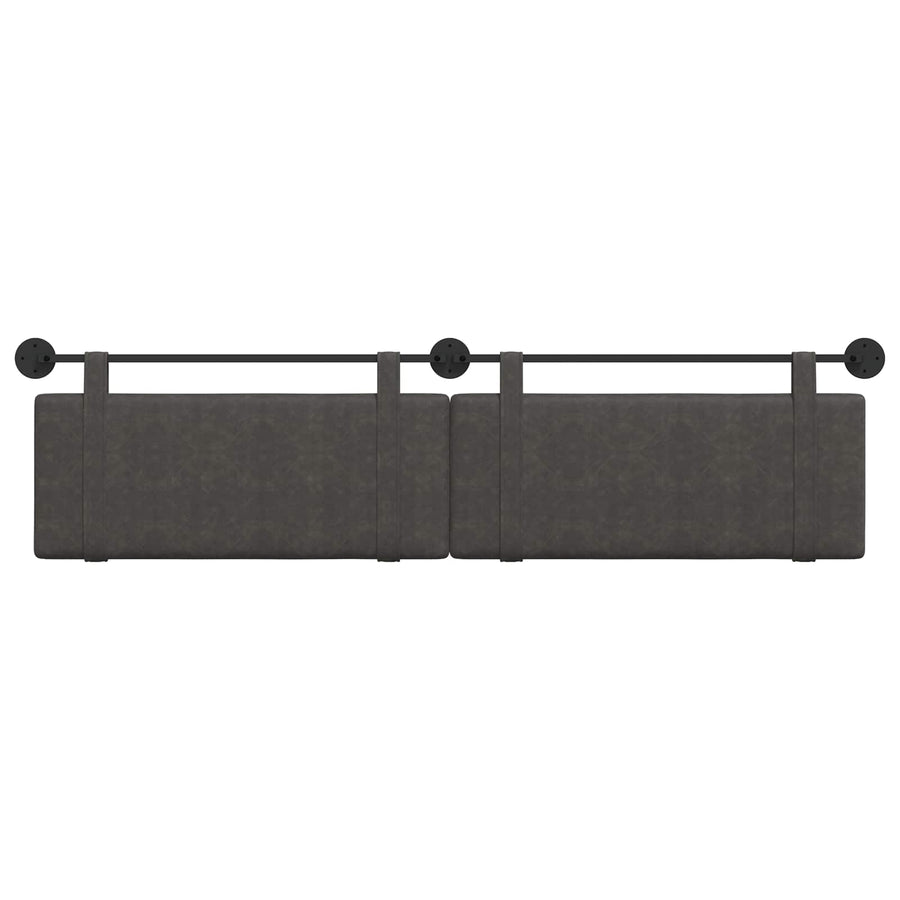 Hangend Hoofdeinde Effen Zwart 210 x 55 x 5 cm Antiek PU
