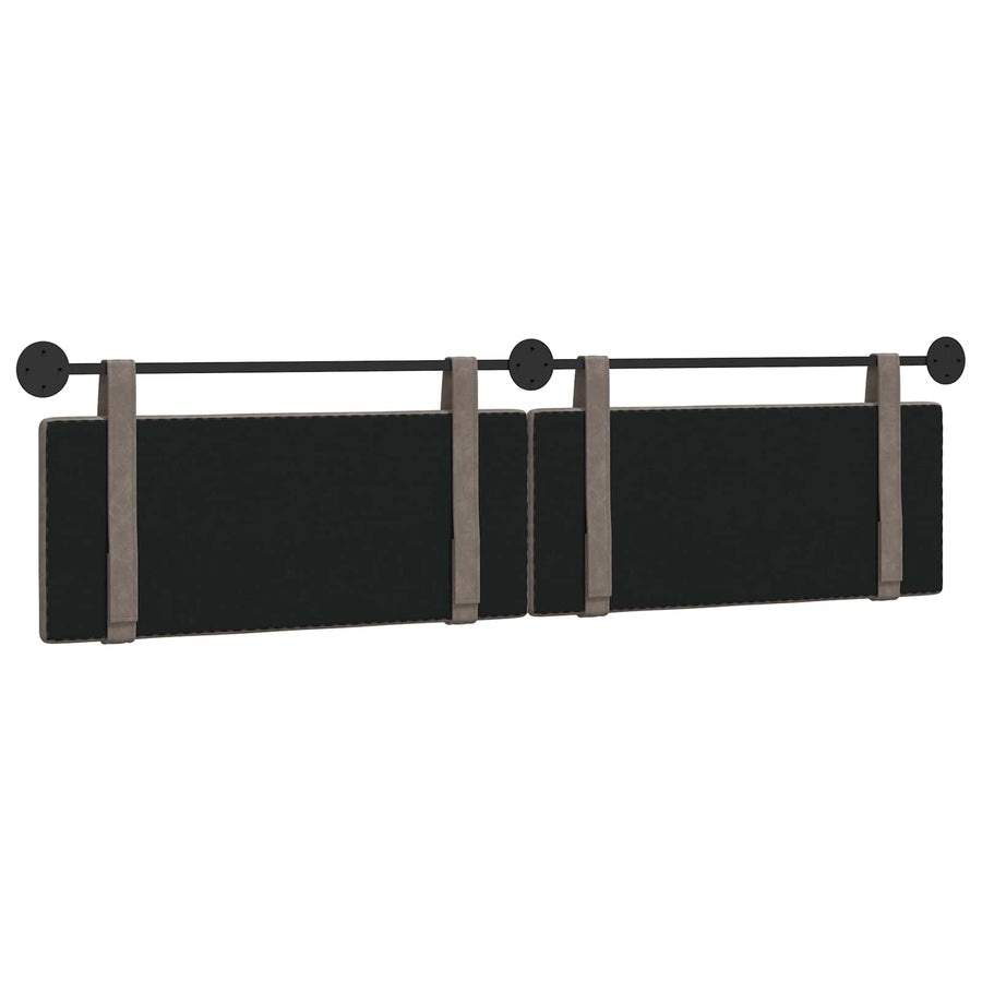 Hangend Hoofdeinde Effen Grijs 210 x 55 x 5 cm Antiek PU