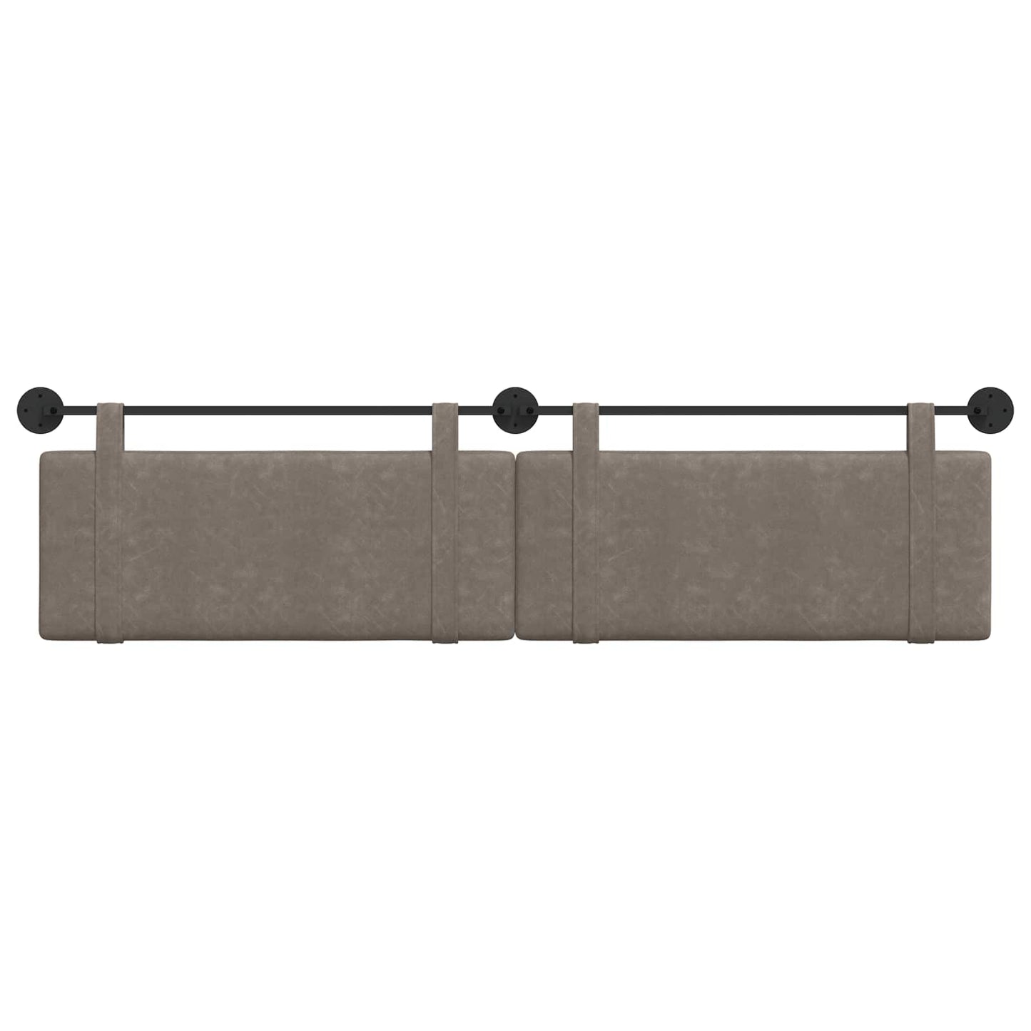 Hangend Hoofdeinde Effen Grijs 210 x 55 x 5 cm Antiek PU