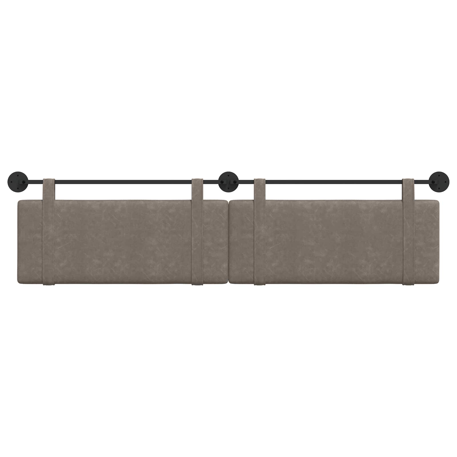 Hangend Hoofdeinde Effen Grijs 210 x 55 x 5 cm Antiek PU