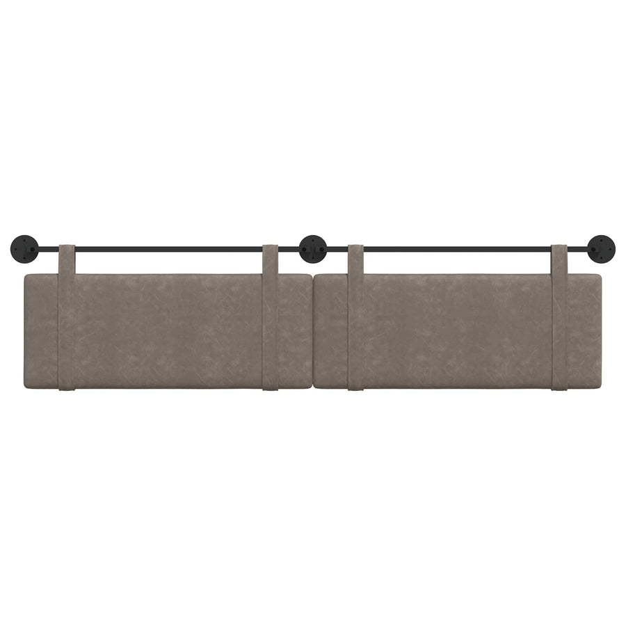 Hangend Hoofdeinde Effen Grijs 210 x 55 x 5 cm Antiek PU