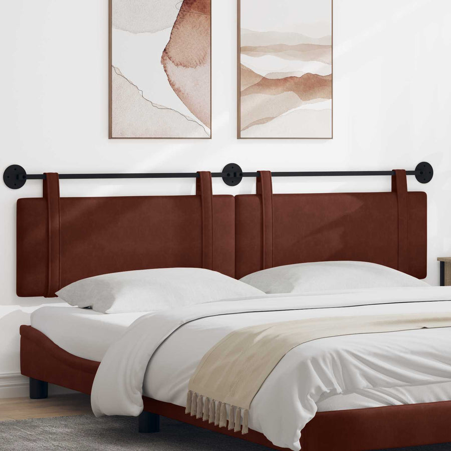 Hangend Hoofdeinde Glanzend Bruin 210 x 55 x 5 cm Antiek PU