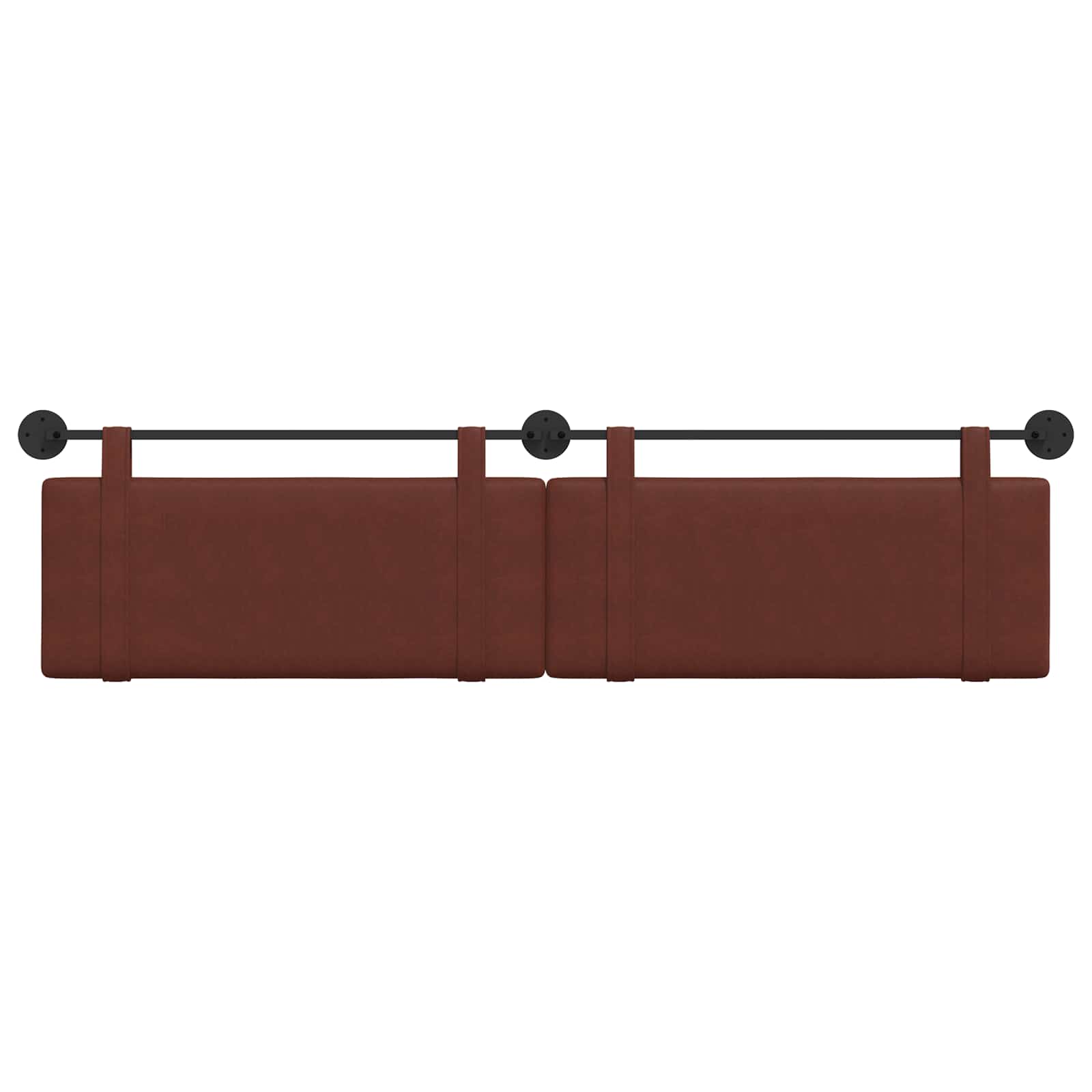 Hangend Hoofdeinde Glanzend Bruin 210 x 55 x 5 cm Antiek PU