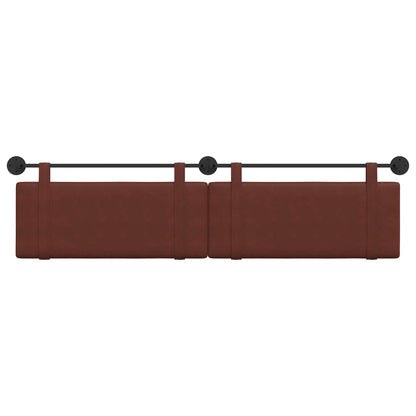 Hangend Hoofdeinde Glanzend Bruin 210 x 55 x 5 cm Antiek PU