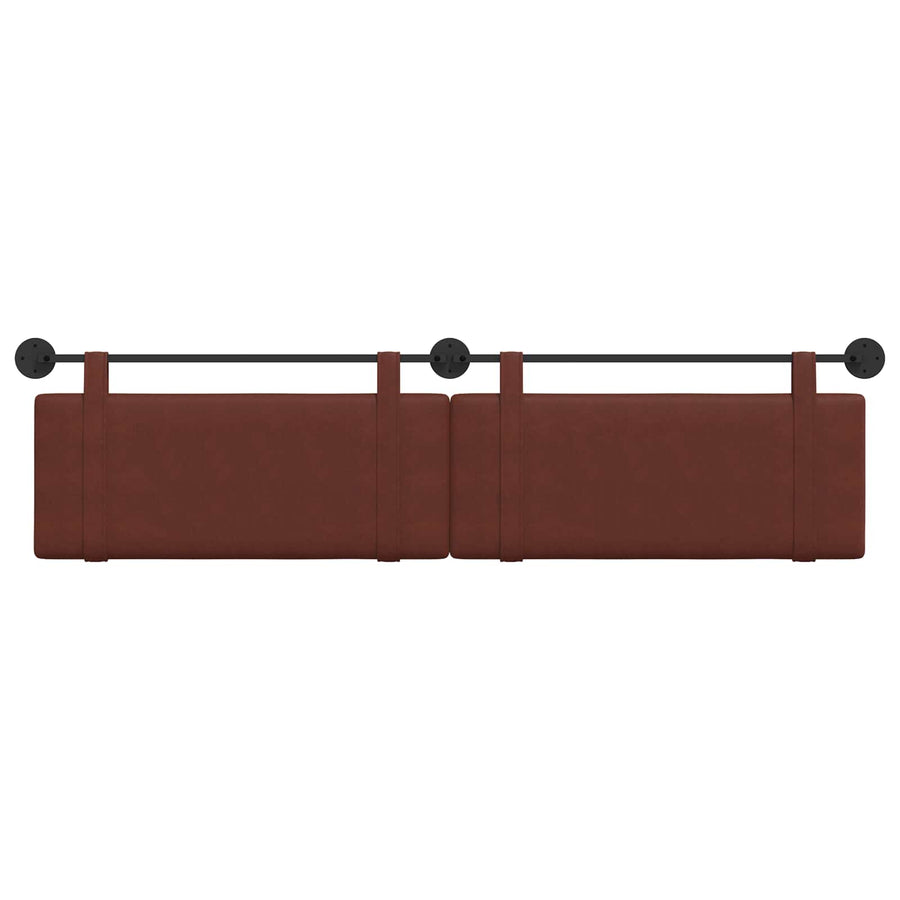 Hangend Hoofdeinde Glanzend Bruin 210 x 55 x 5 cm Antiek PU