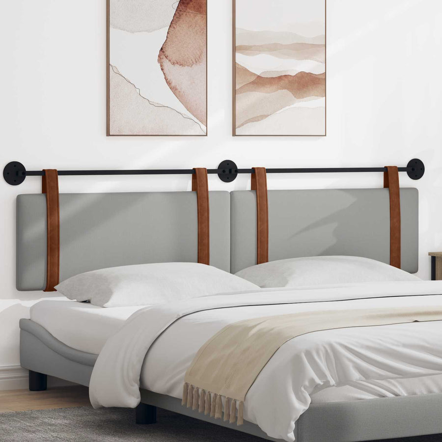 Hangend Hoofdeinde Effen Wolkengrijs 210 x 55 x 5 cm Antiek PU