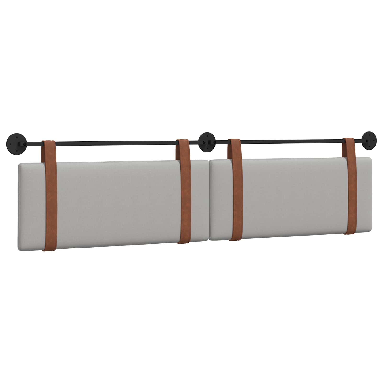 Hangend Hoofdeinde Effen Wolkengrijs 210 x 55 x 5 cm Antiek PU