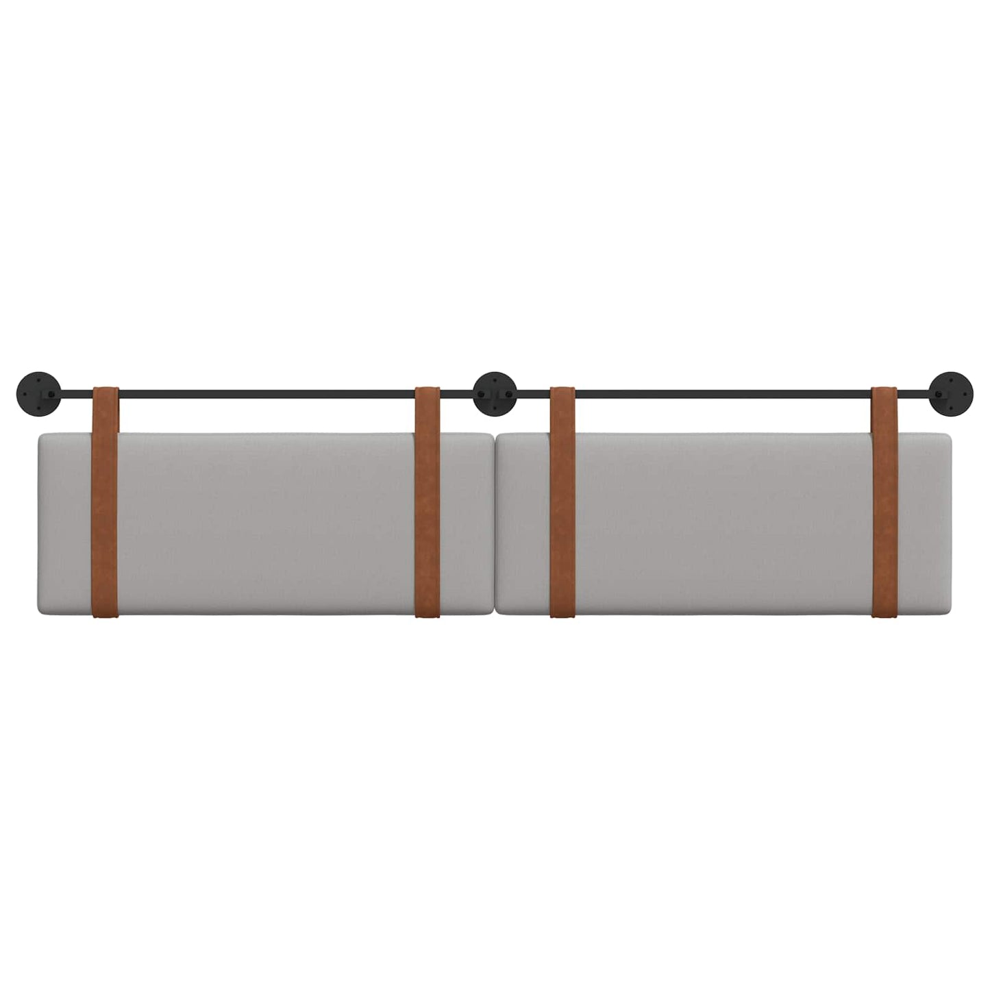 Hangend Hoofdeinde Effen Wolkengrijs 210 x 55 x 5 cm Antiek PU