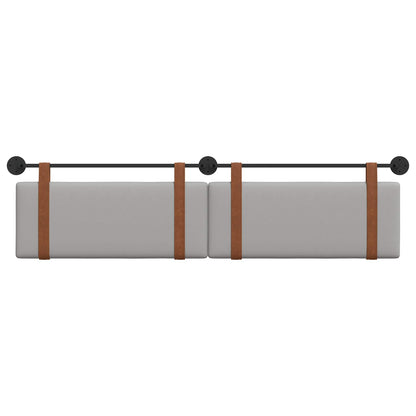 Hangend Hoofdeinde Effen Wolkengrijs 210 x 55 x 5 cm Antiek PU