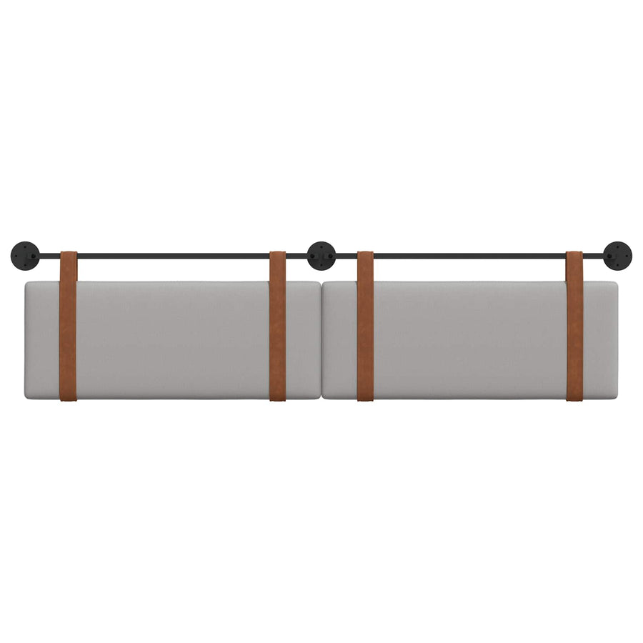 Hangend Hoofdeinde Effen Wolkengrijs 210 x 55 x 5 cm Antiek PU